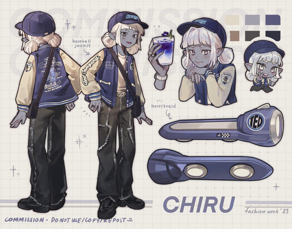 2 full | 1 bust | 1 chibi | props